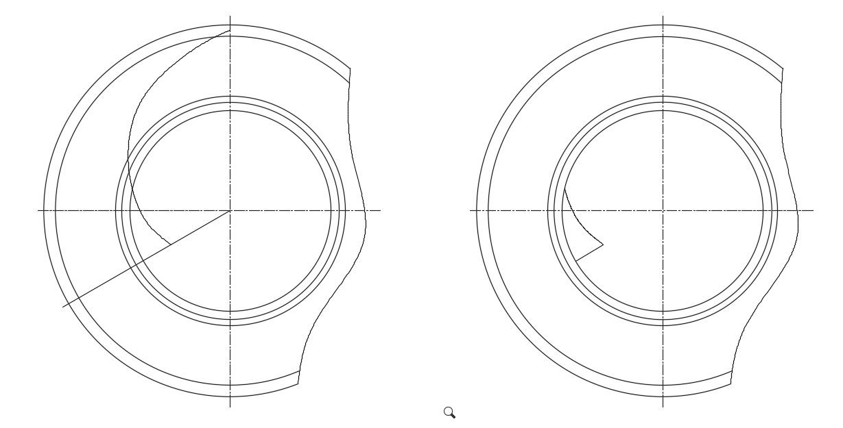 叶轮加工图中叶片视图的表达方法